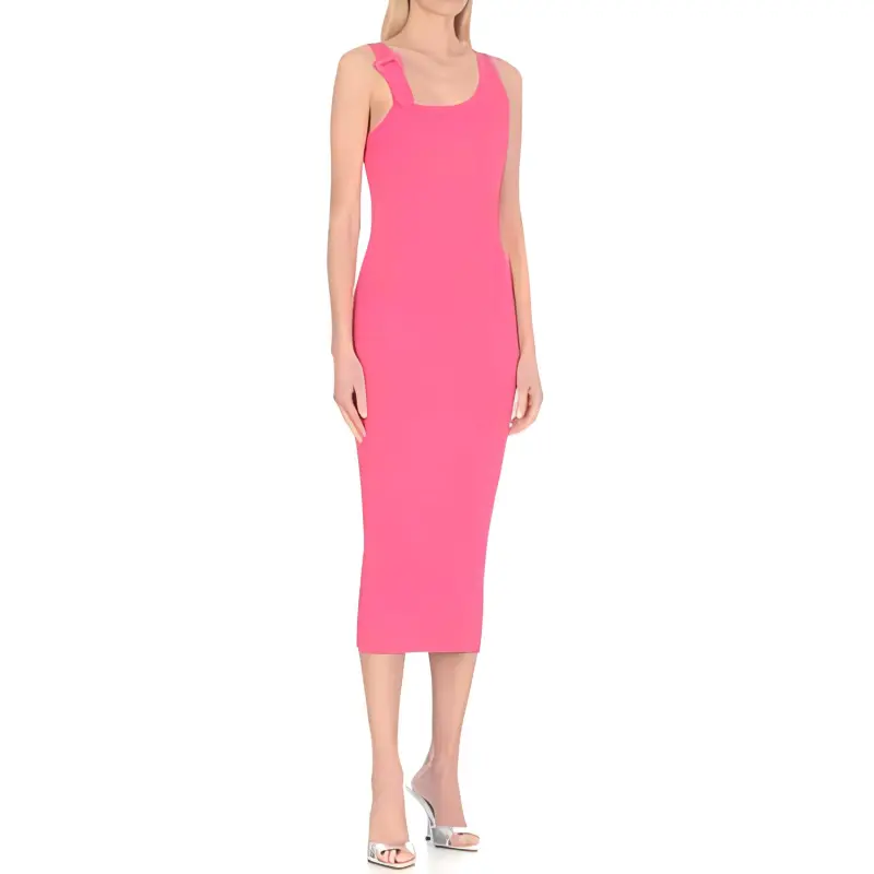 VERSACE JEANS COUTURE Sleeveless Dress Women's Bright Pink-4