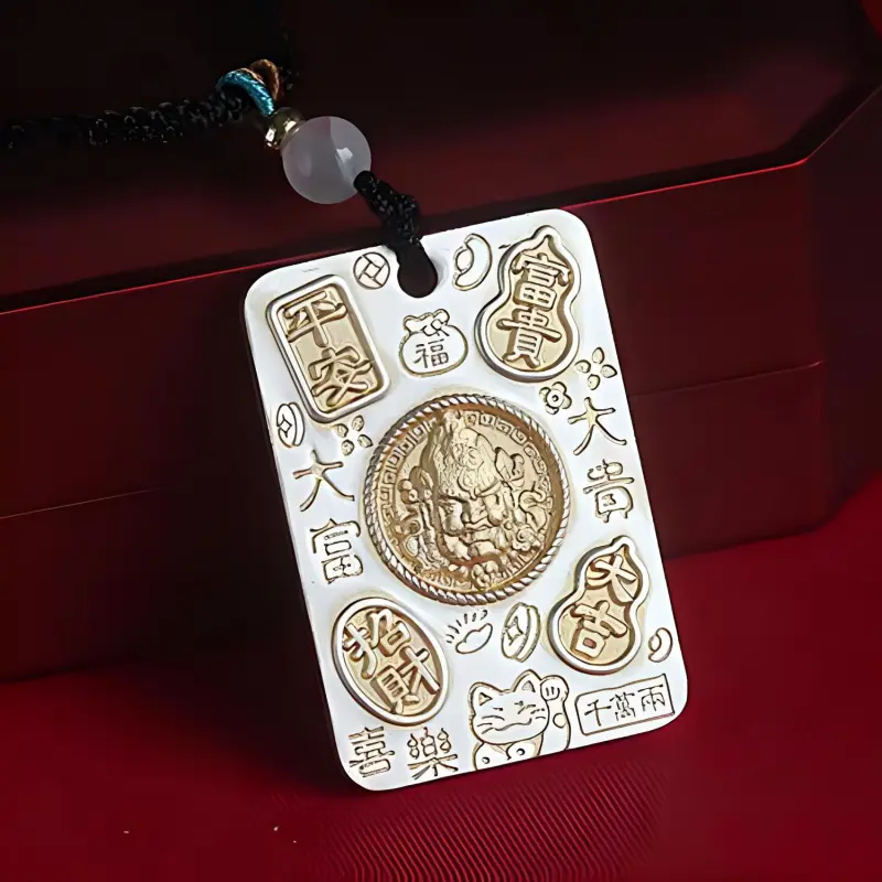 LIUXIN 999 Fine Silver Pendants Unisex-0