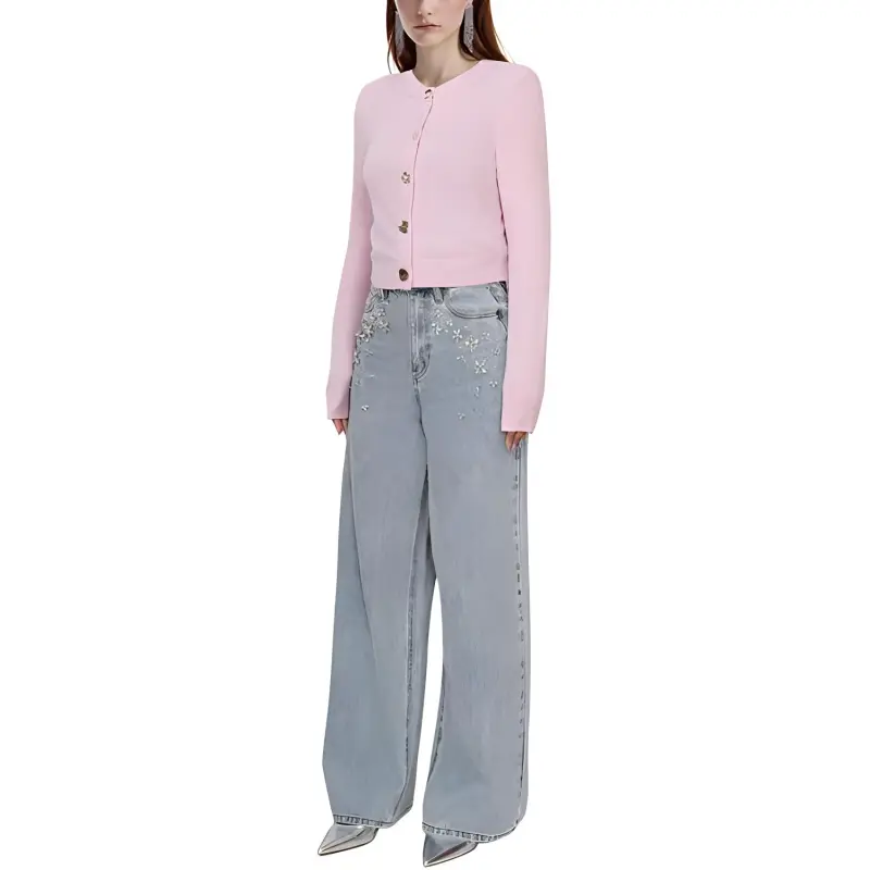 Self portrait Sweater Women's Pink-1