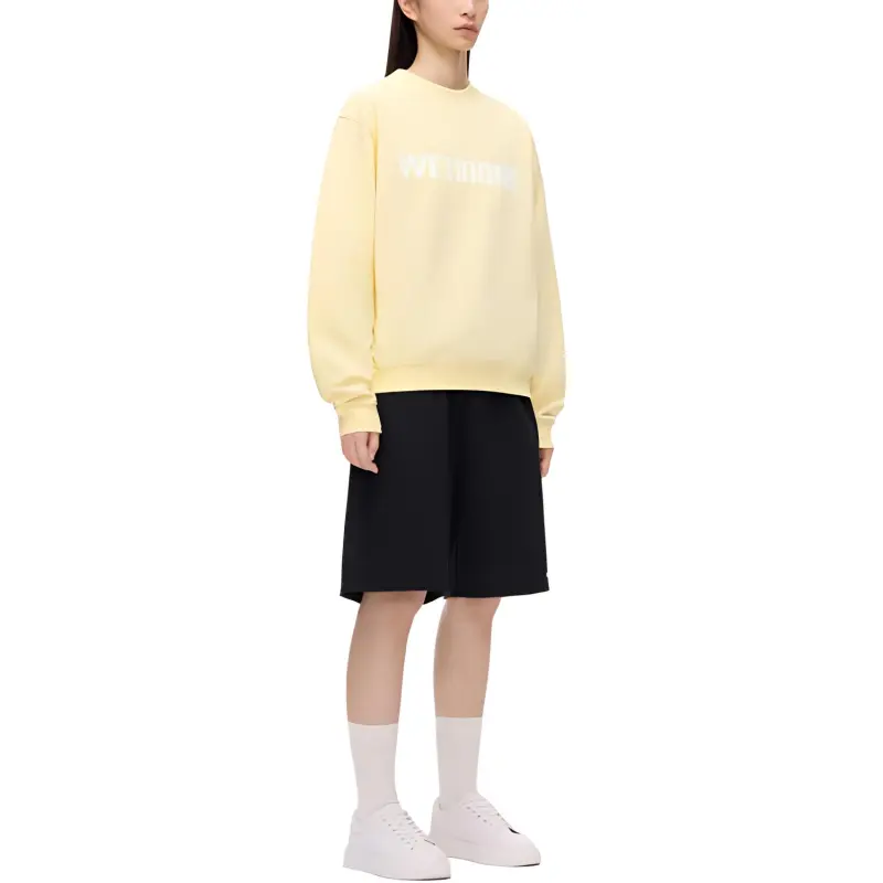 WE11DONE Sweatshirts Unisex Yellow-4