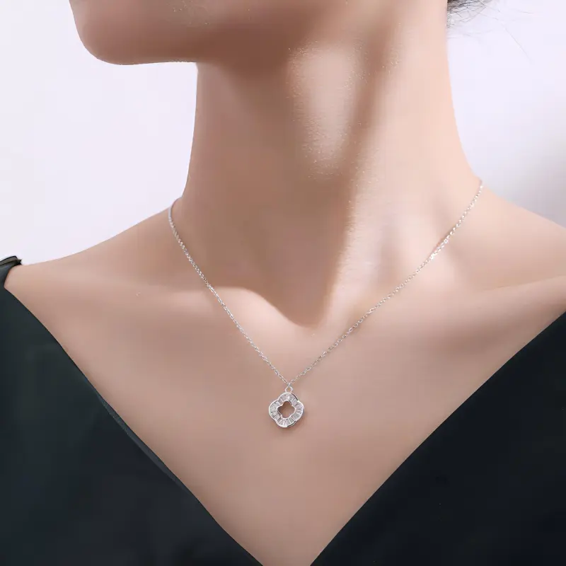STARKING Star Trail Collection S925 Silver With Zircon Plain Chain Set Women's Silver-1