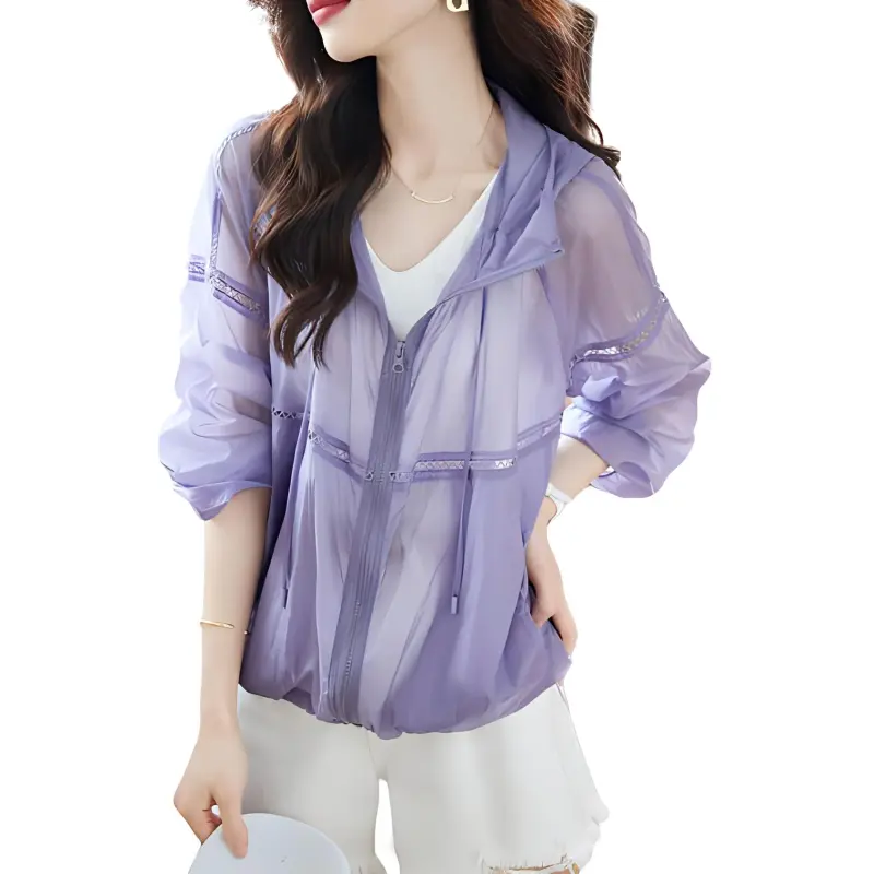Mo Han Yi Mei Jackets & Coats Women's Purple-2