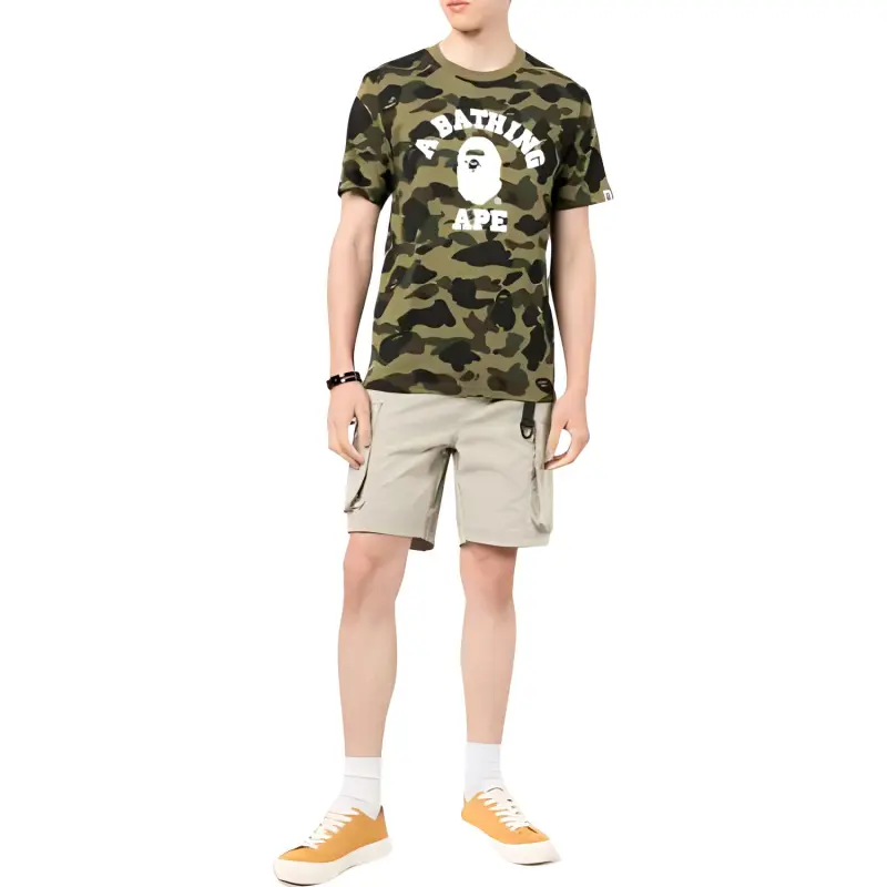 A BATHING APE Bape T-Shirts Men Green-1