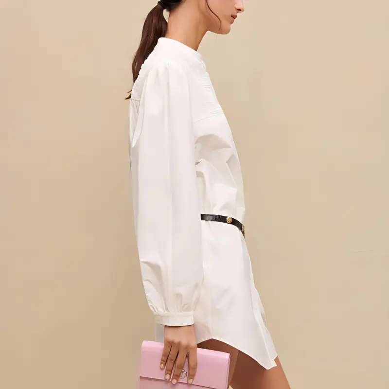 Maje Long Sleeved Dresses Women's White-3