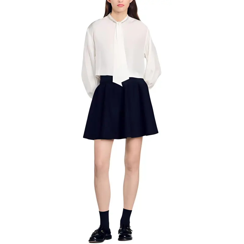 Sandro Flared Mini Skirt-2