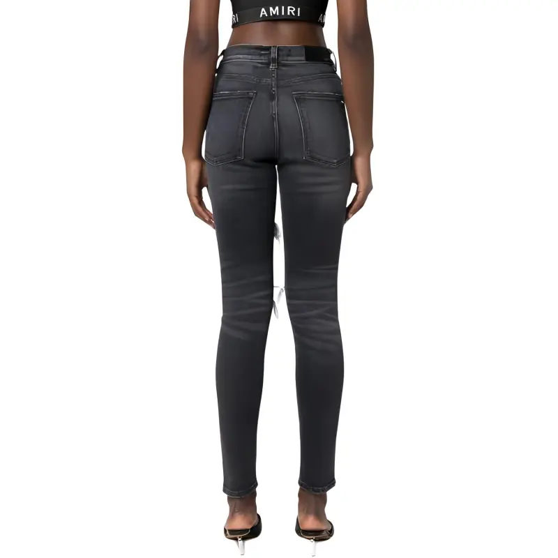 AMIRI High waist Distressed Skinny Jeans-3