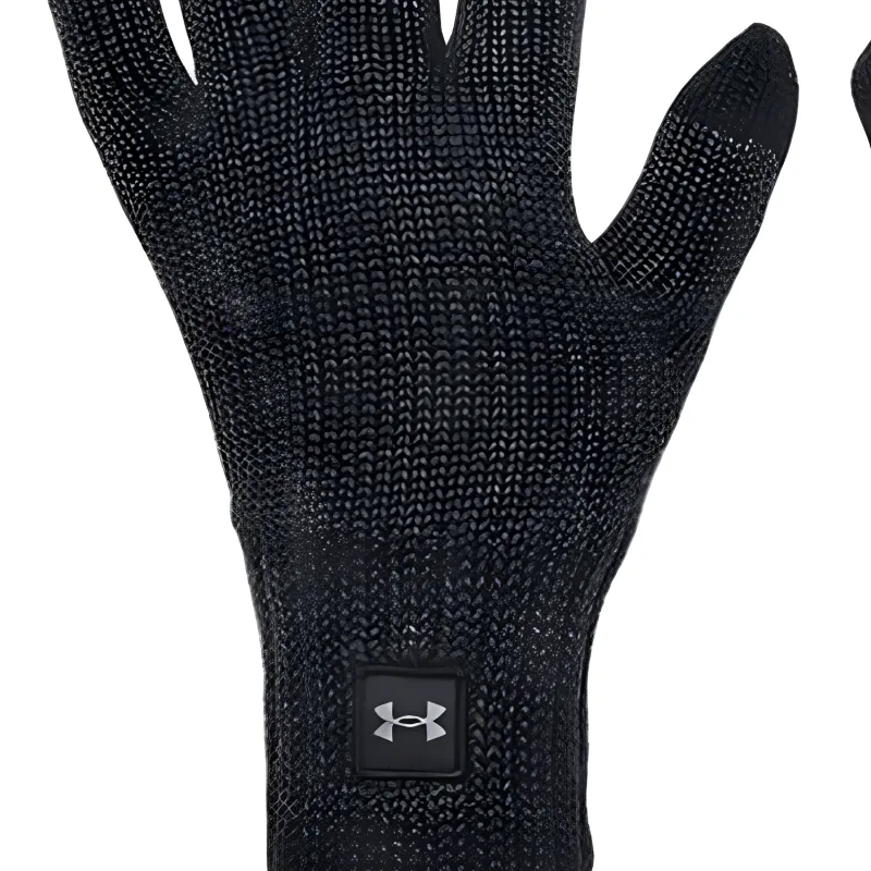 Under Armour Wool Knit Gloves Men's Black-2