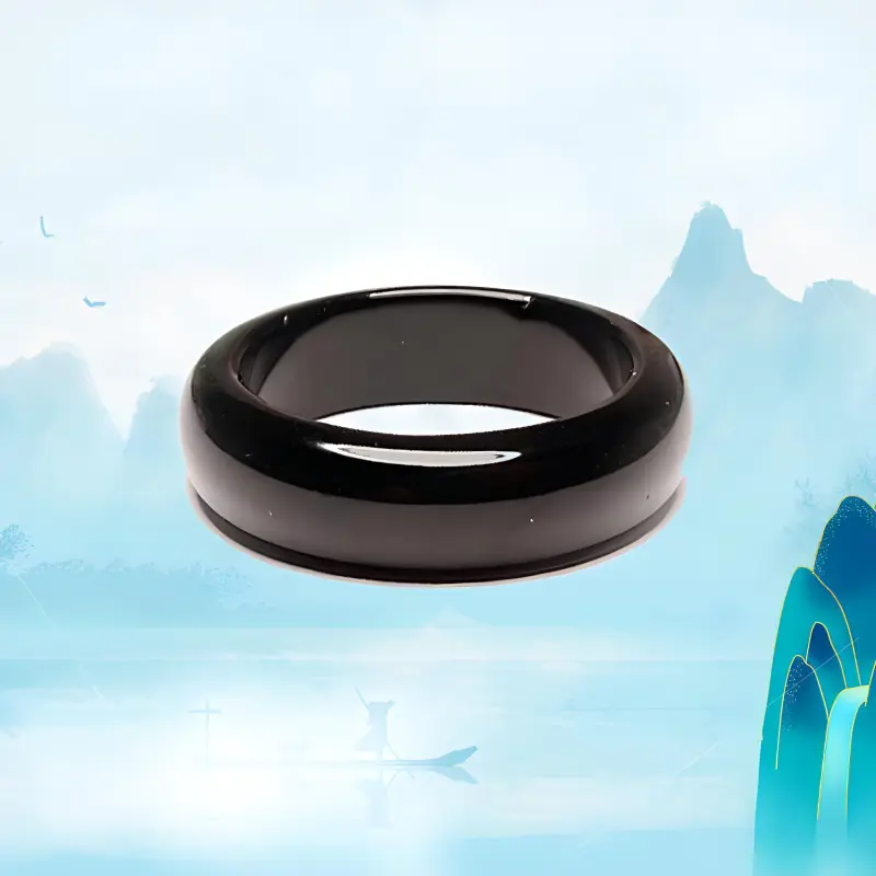 Moon Jewelry Agate Jade Rings Unisex-4