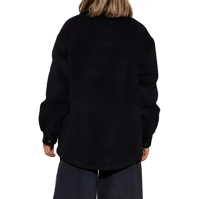 MARNI Logo Embroidered Shirt Jacket-3