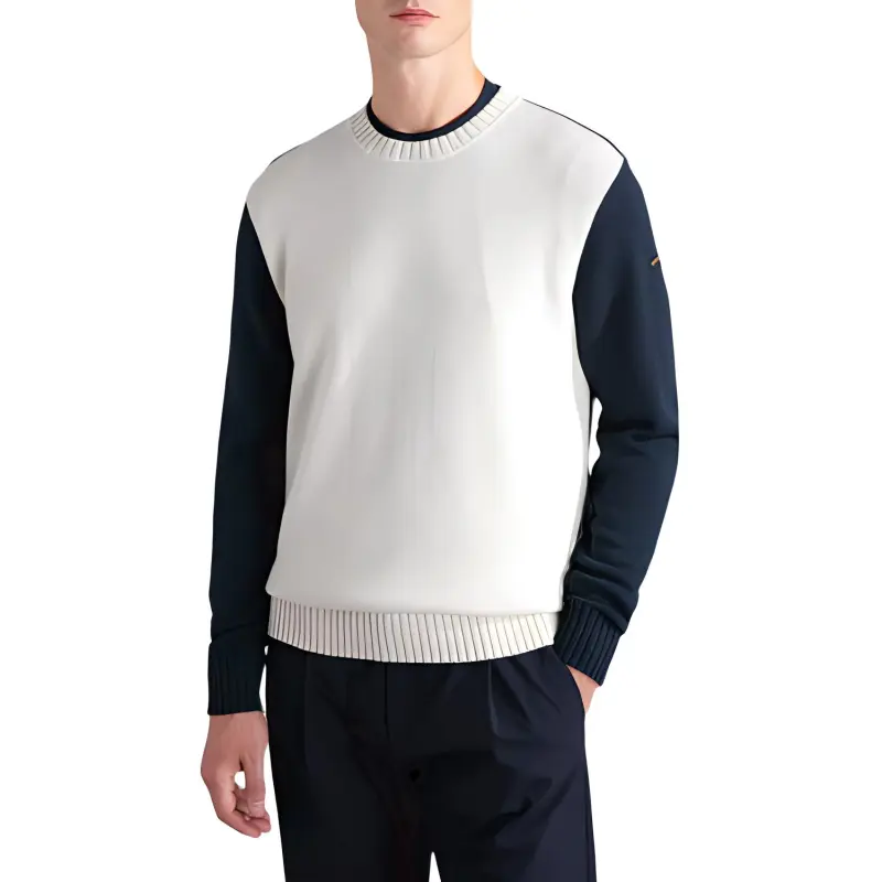 Paul & Shark Two tone Ribbed Jumper-2