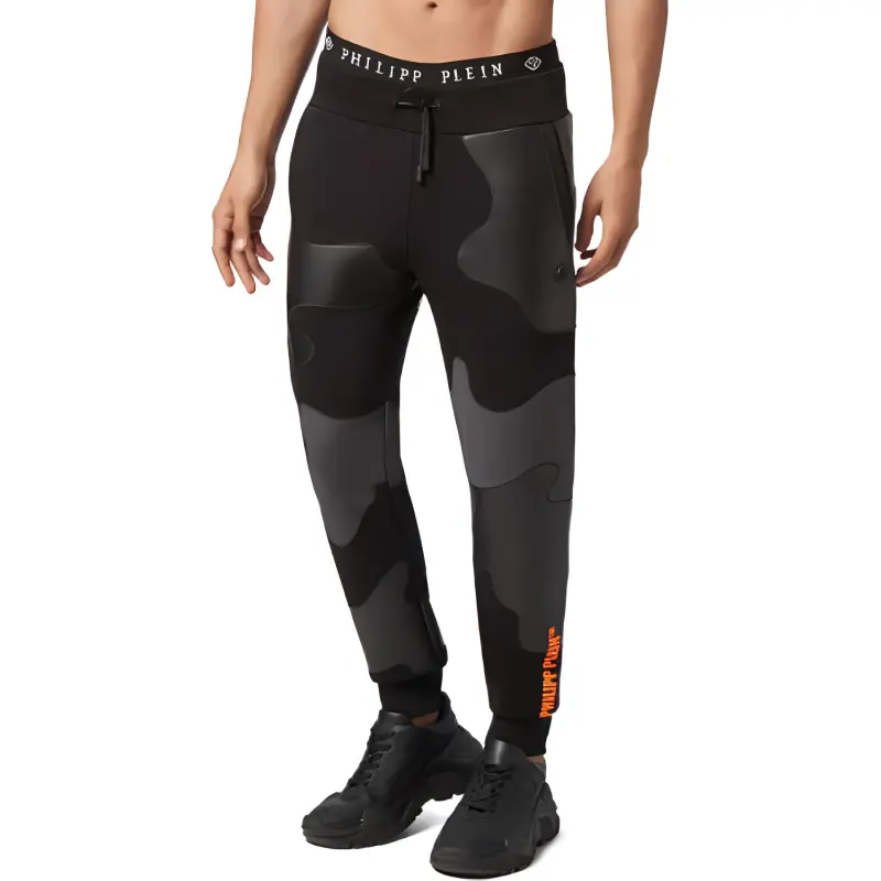 PHILIPP PLEIN Knitted Sweatpants Men Black-1