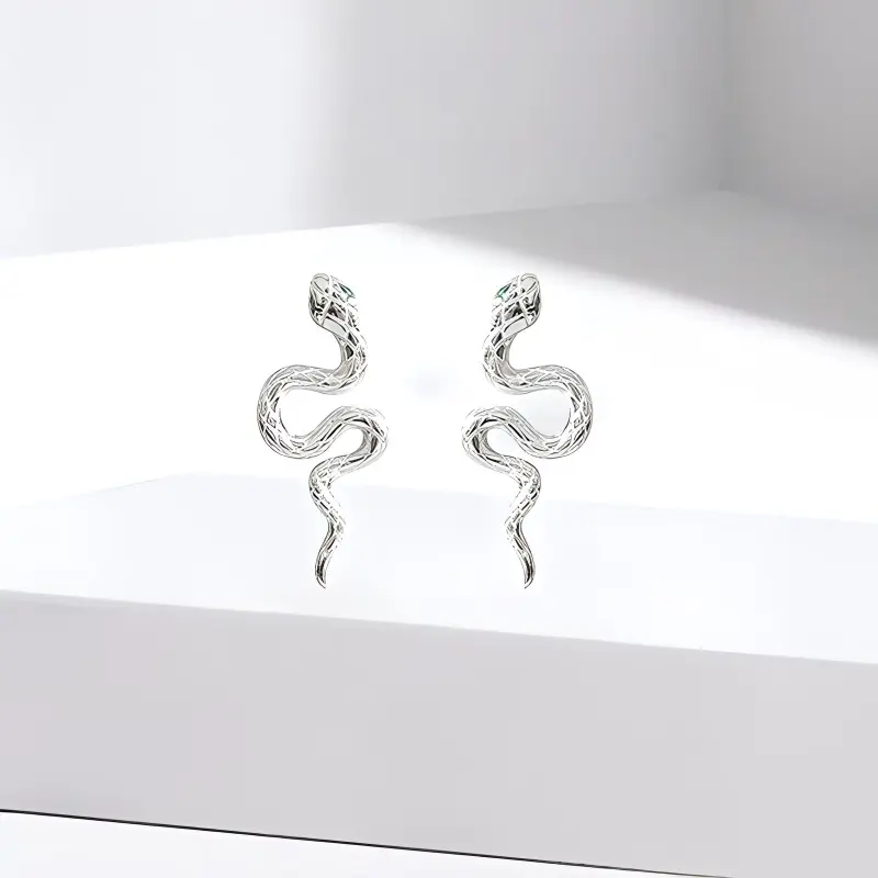 VEZA 925 Sterling Silver Stud Earrings Unisex-1