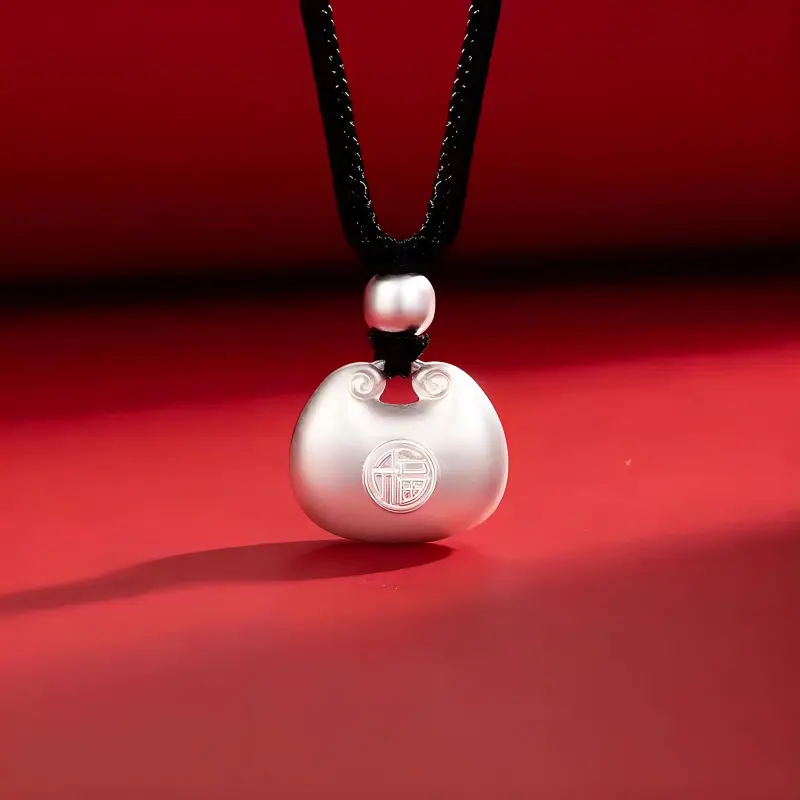 CHINA GOLD 999 Fine Silver Necklaces Unisex-3
