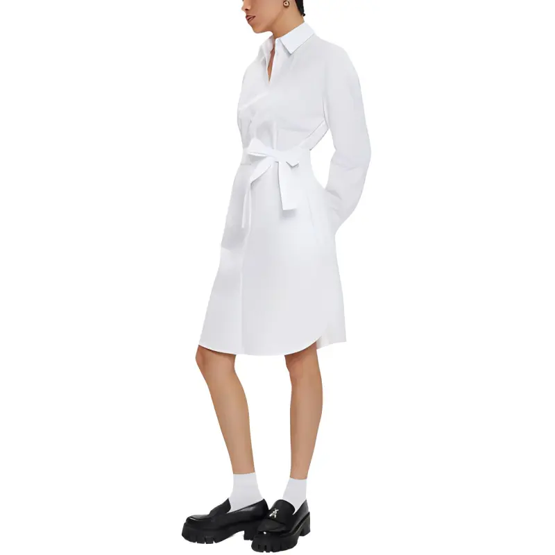 ARMANI EXCHANGEAE Long Sleeved Dress Women's White-2