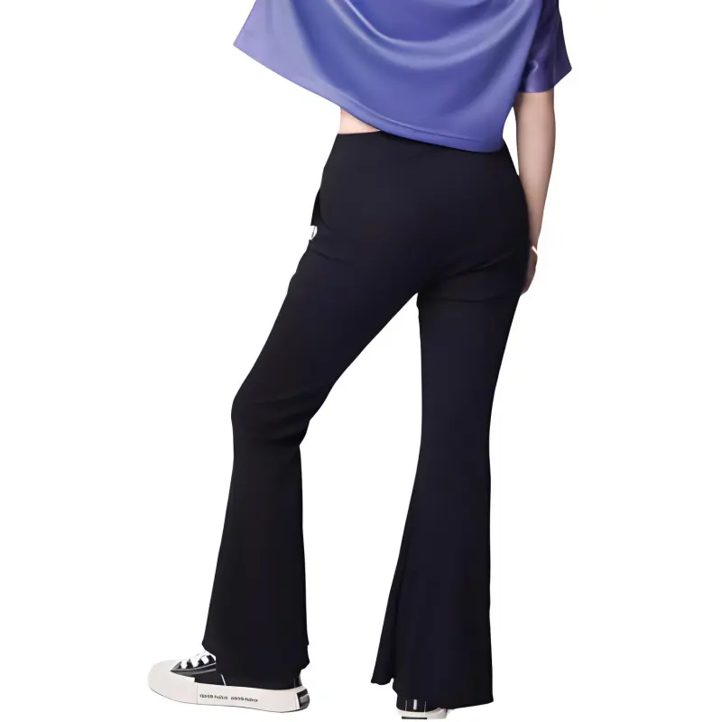 Aape Ribbed knit Flared Trousers-2
