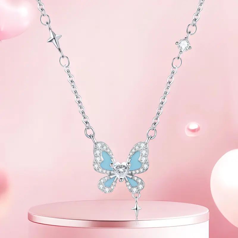 Jodie&Kevin Zircon Necklaces Unisex-2