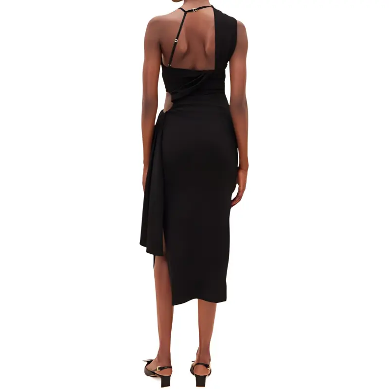 Jacquemus Draped Asymmetric Dress-4