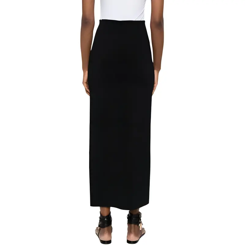 'S MAX MARA SS25 Casual Long Skirts Women's Black-2