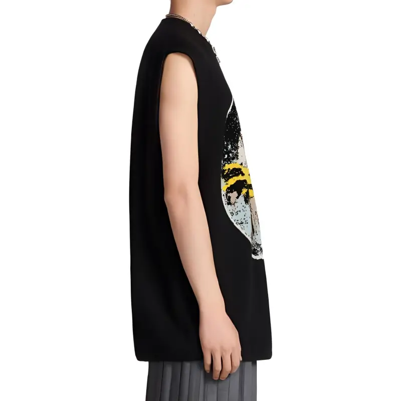 DIOR Graphic Print Sleeveless Sweater-3