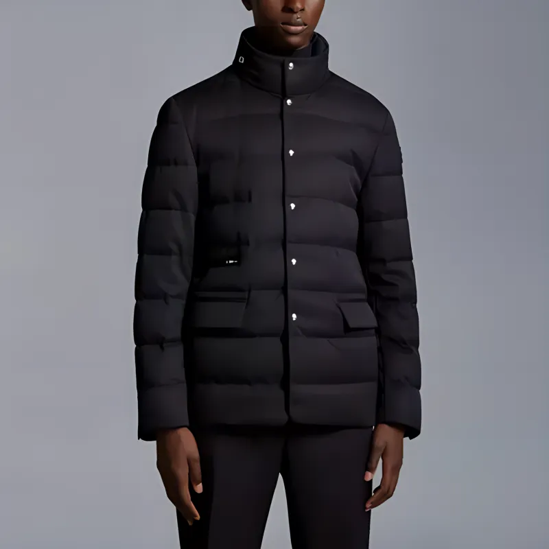 Moncler Bess Short Down Jacket Down Jacket Men's Dark Blue-2