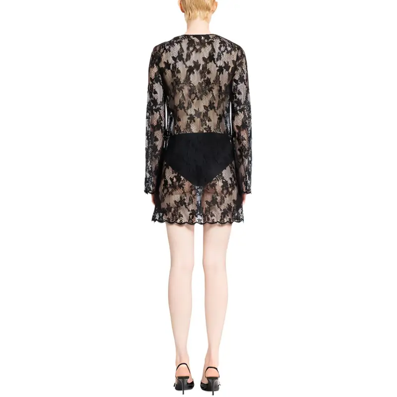 GIVENCHY Long Sleeved Dress Women's Black-1