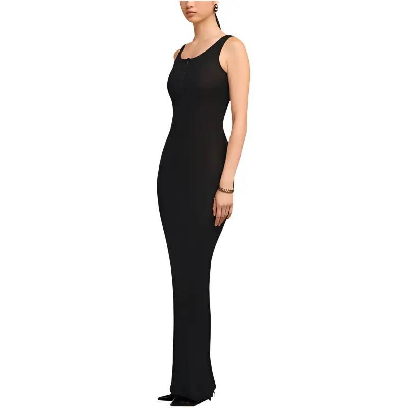 AMIPARIS Paris Ribbed Sleeveless Dress-2