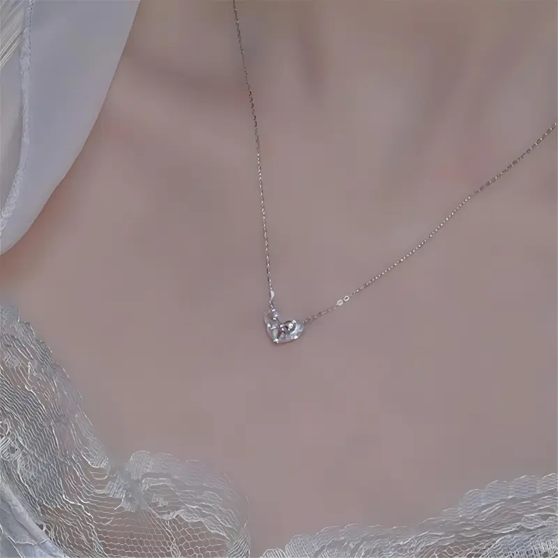 PIARA S925 Silver Necklaces Women's-2