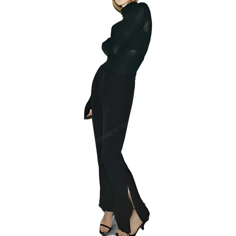 ZARA Casual Pants Women's Black-3