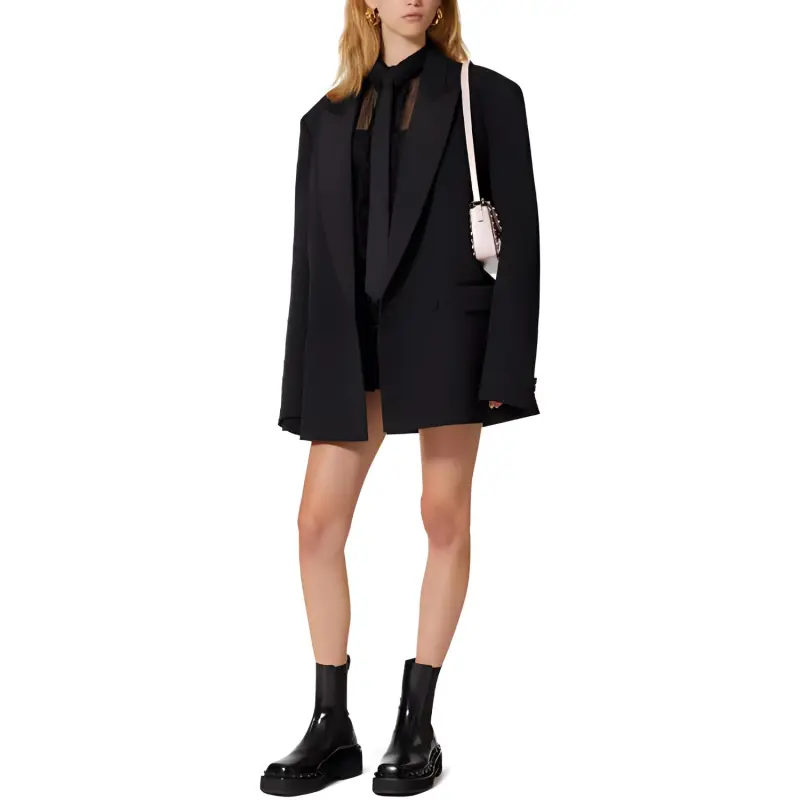 Valentino Business Suit Coat Women's Black-3