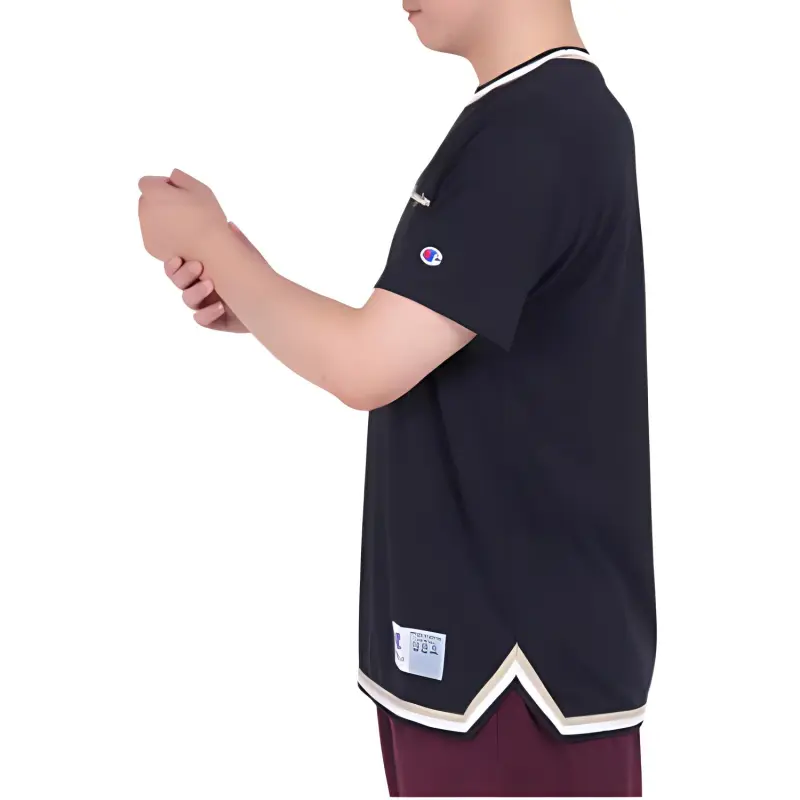 Champion T Shirts Men Black-2