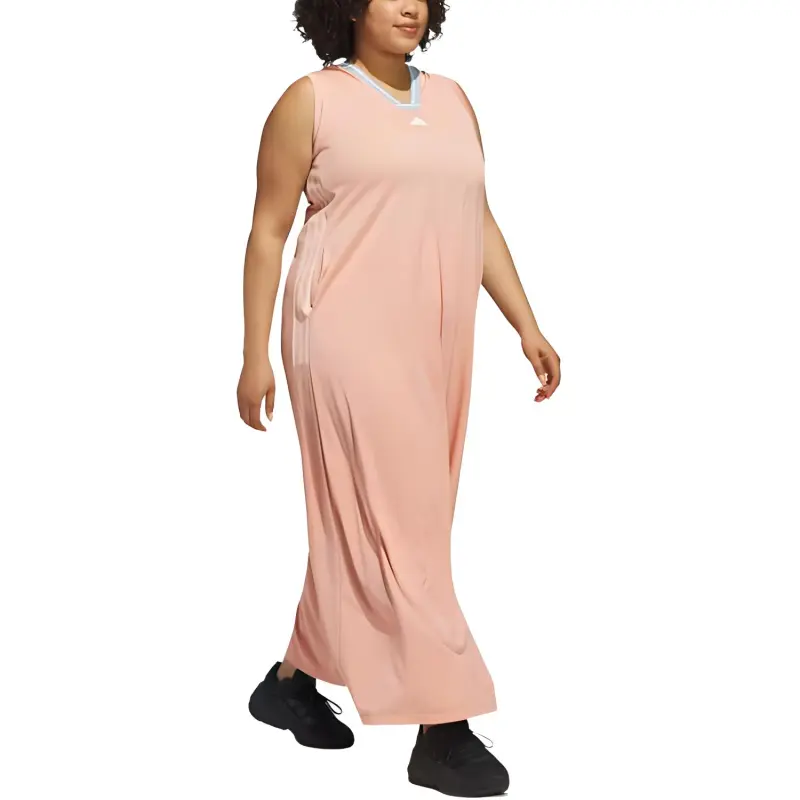 Adidas Free Shipping With AdiClub Tiro Cut 3 Stripes Soft Mesh Long Dress Plus Size-2