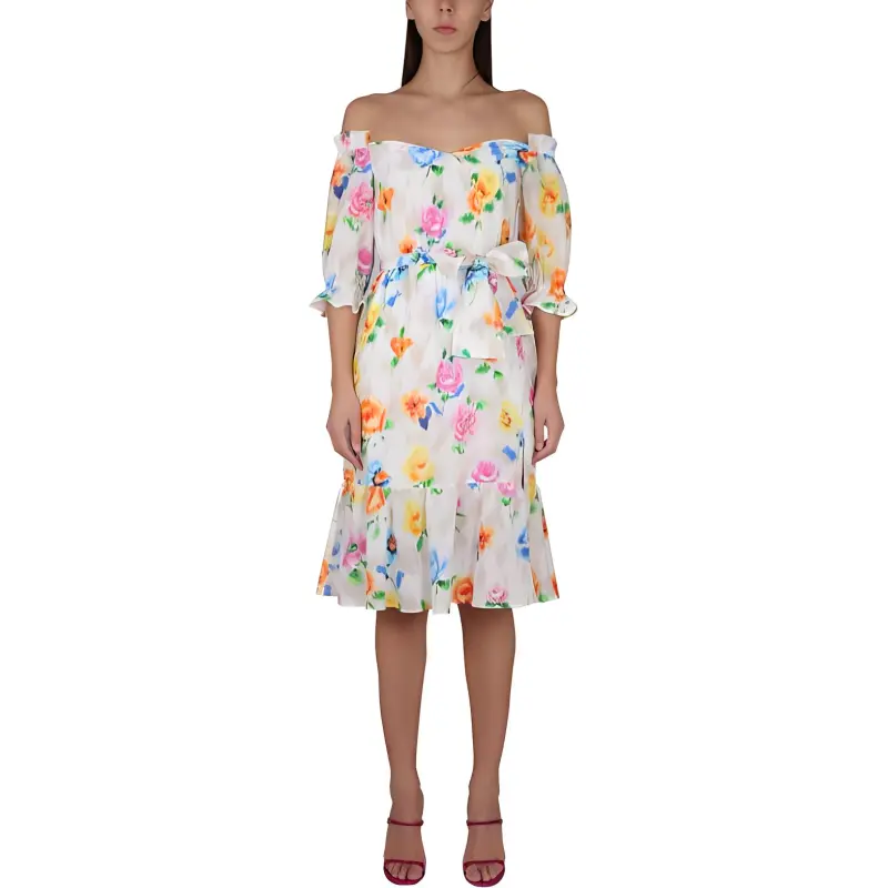 MOSCHINO Floral Pattern Midi Dress-1