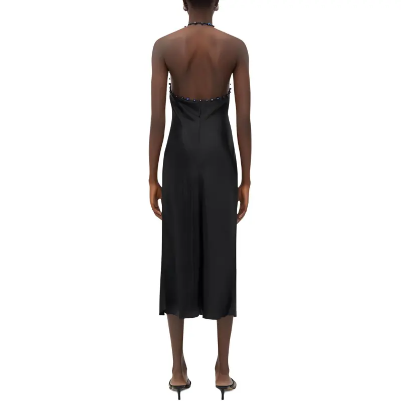 Bottega Veneta Slip Dress Women's Black-1