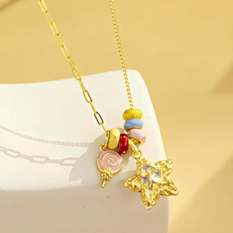 FMC S925 Silver Necklaces Women's-3