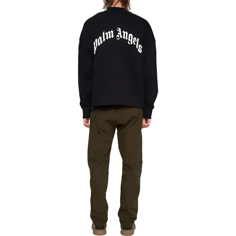 Palm Angels X MONCLER GENIUS MONCLER GENIUS X PALM ANGEL Sweatshirts Men Black-2