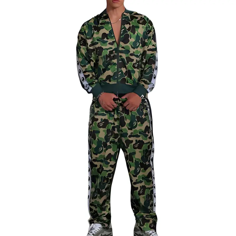 A BATHING APE Abc Camo Jacquard Track Jacket-1