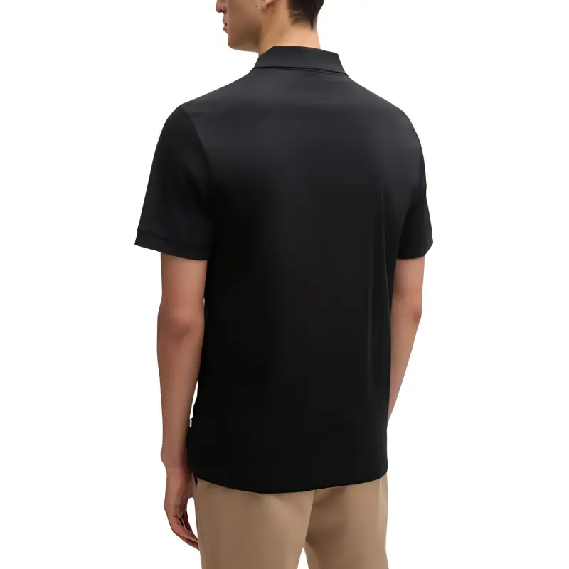 HUGO BOSS Half Zip Short Sleeved Polo Shirt-2
