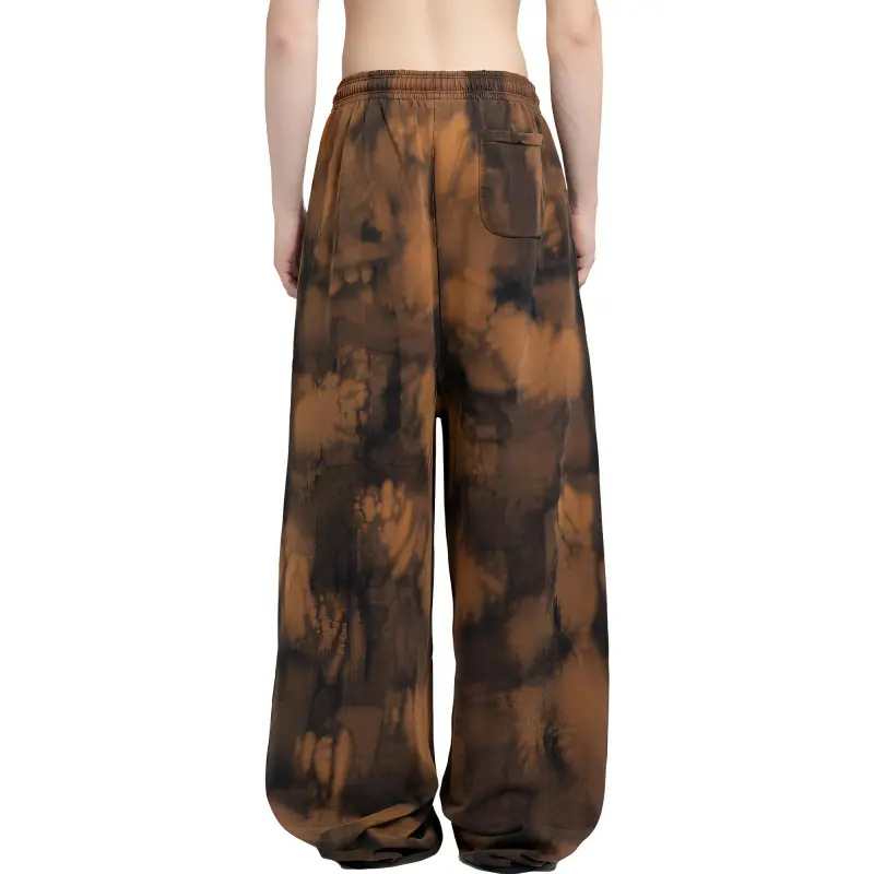 Vetements Casual Pants Men Black Yellow-2