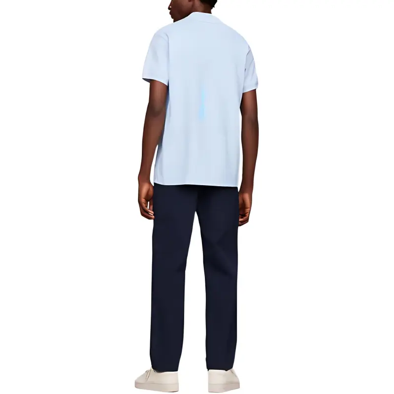 Tommy Hilfiger Classics Logo Regular Fit Polo Shirt Men's Blue-2
