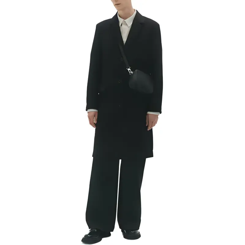H&M Coats Men Black-2