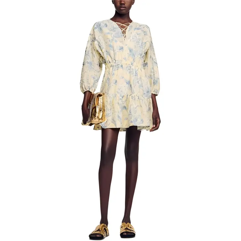Sandro Josella Floral-print Minidress-1