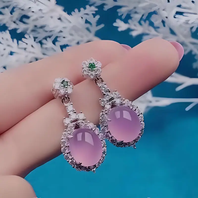 Grace Chalcedony Earrings Women's-3