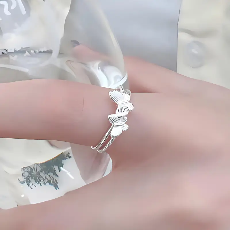 J&KINGLAY S925 Silver Rings Women's-4