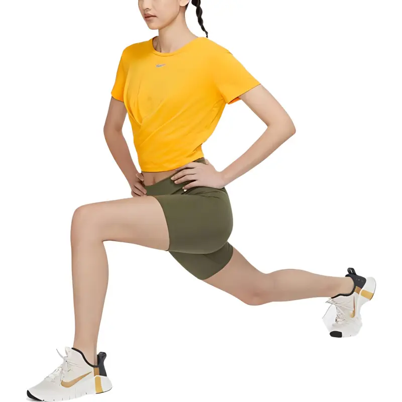 Nike Dri Fit T Shirts Women's Yellow-2