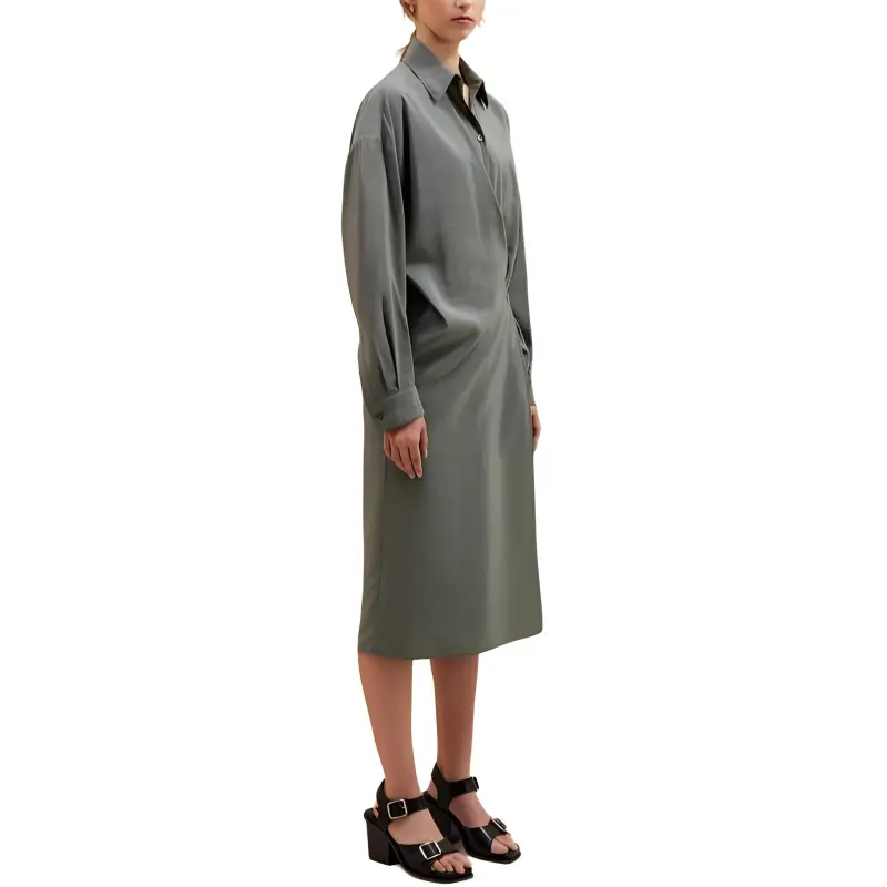 Lemaire Twisted Wrap Midi Dress-2