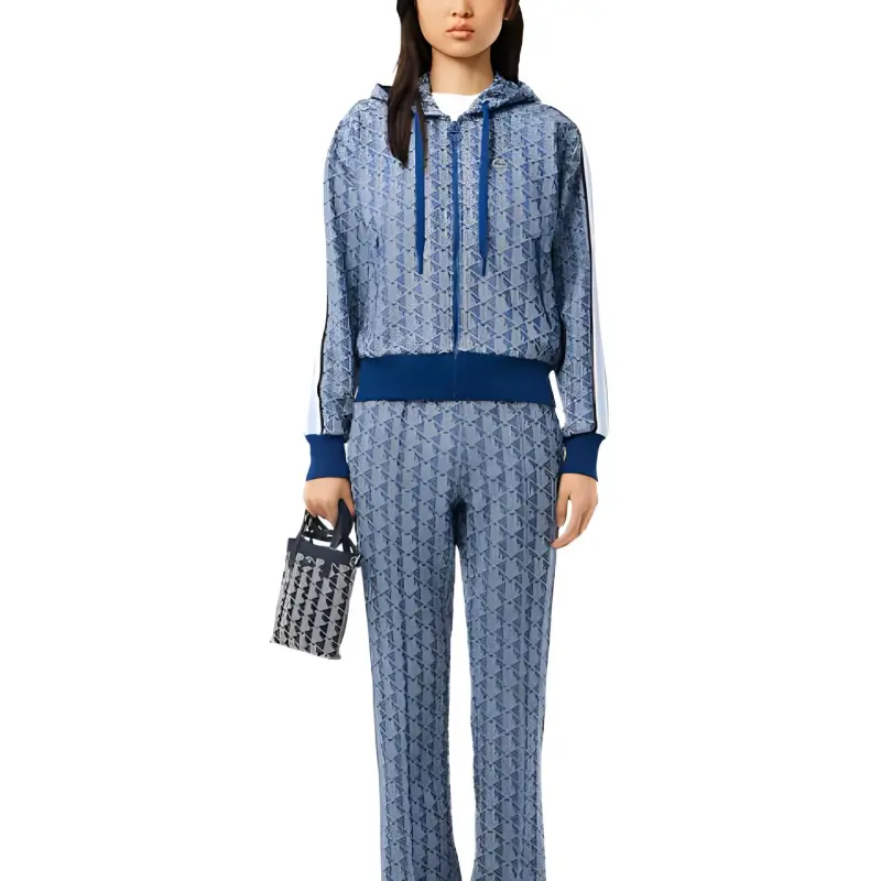 LACOSTE Jacquard Monogram Hoodie-1