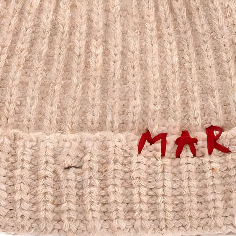 MARNI Logo-embroidered Ribbed-knit Beanie-2