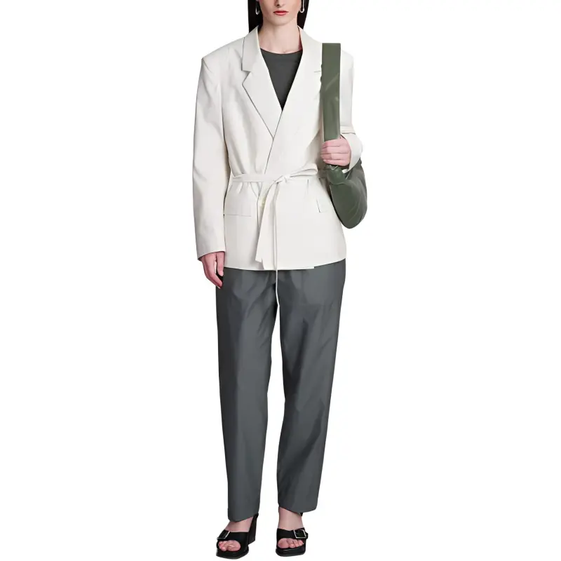 Lemaire Double-Breasted Belted Tailored Blazer-3