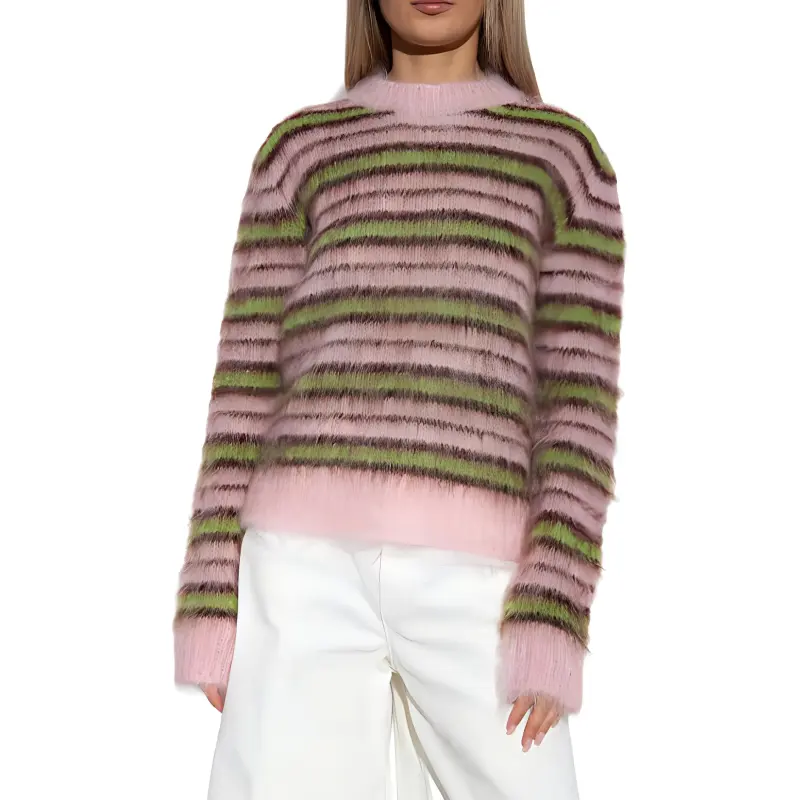 MARNI Striped Crewneck Knit Jumper-3