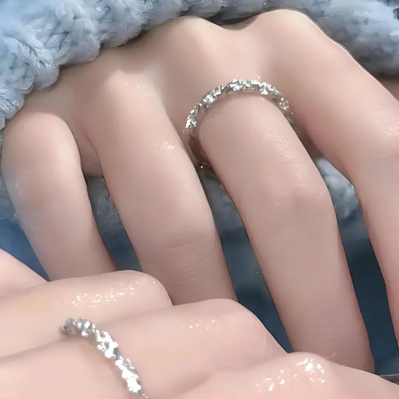 JESCAKOO 925 Sterling Silver Rings Women's-3